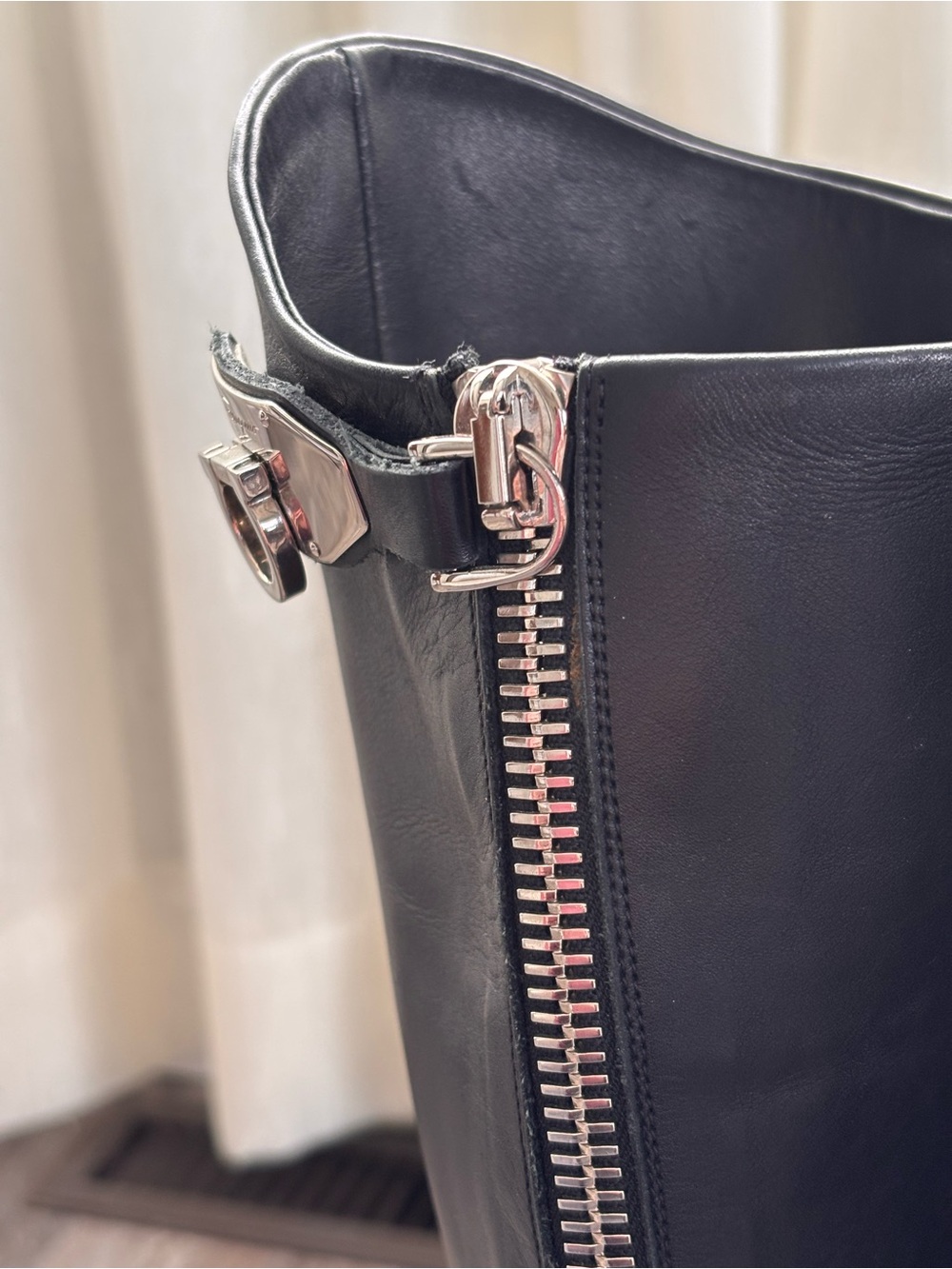 Ferragamo Black Rodi Riding Boots - Picture 10 of 15
